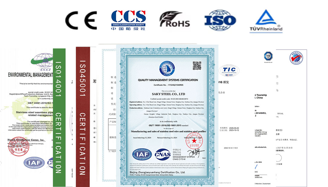 SAKY ALLOY quality management system certificate