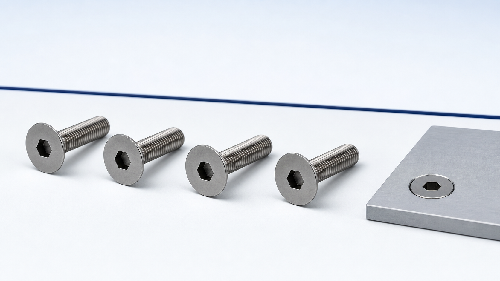 Grade 2 Titanium Countersunk Screws
