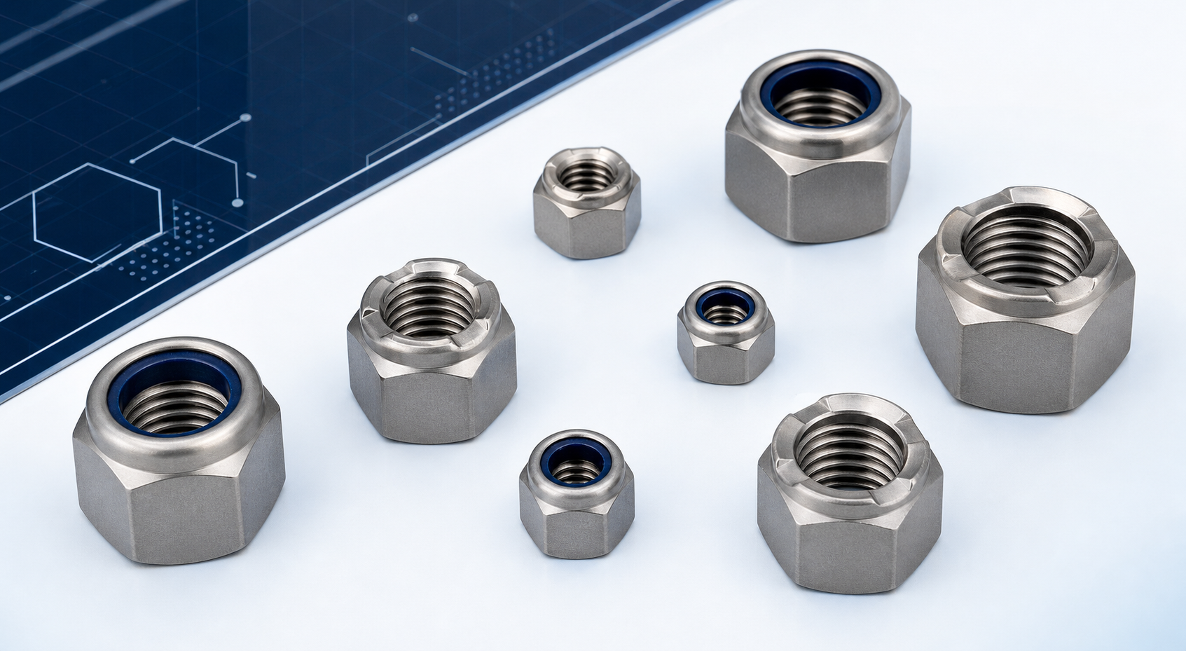 Grade 5 Titanium Lock Nuts