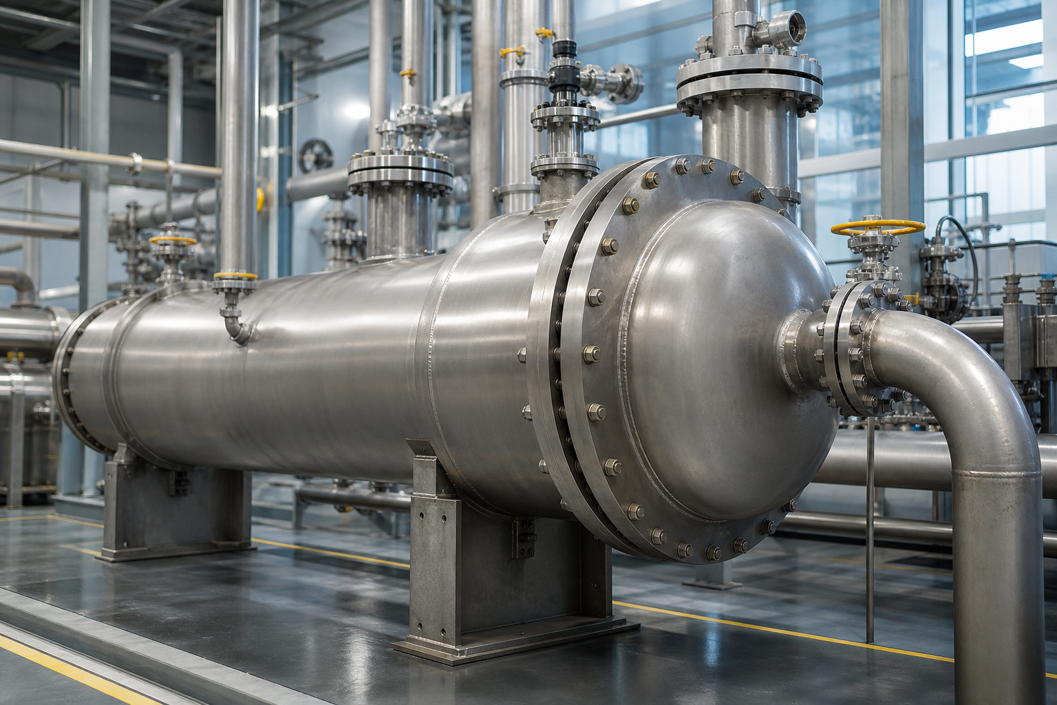 Grade 7 titanium process equipment for acidic chemical service