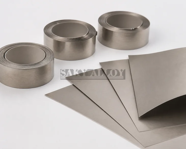 Grade 2 titanium foil rolls and thin cut sheets