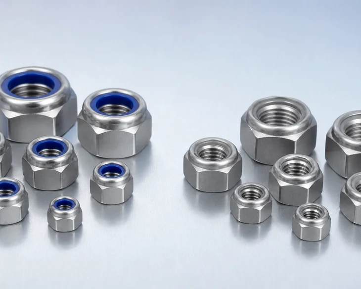 Grade 2 Titanium Lock Nuts