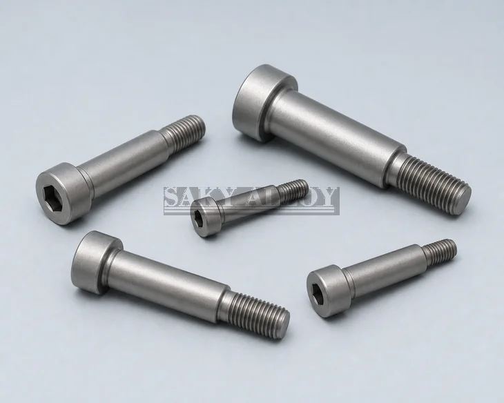 Precision titanium shoulder bolts for pivots and locating assemblies