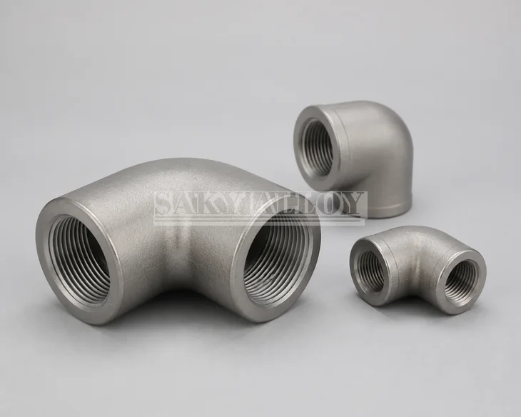 Titanium Threaded Elbow
