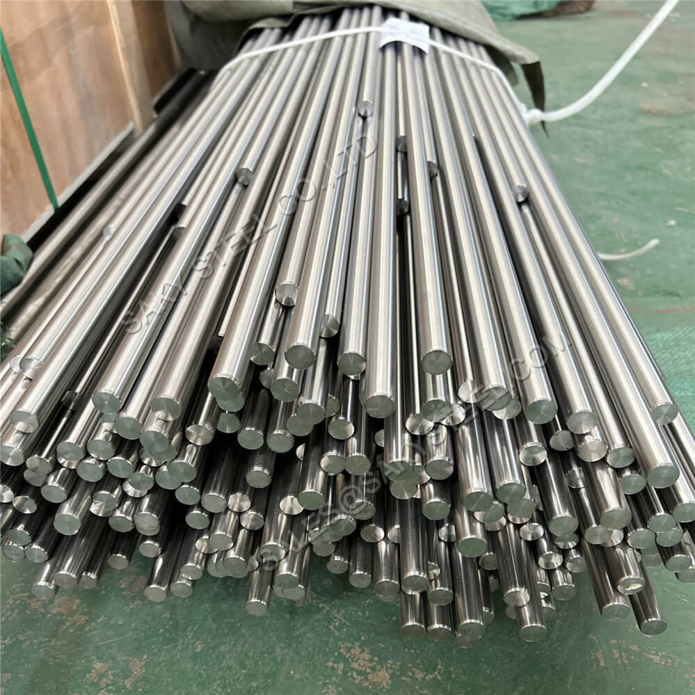 Real small-diameter titanium round bars in straight lengths